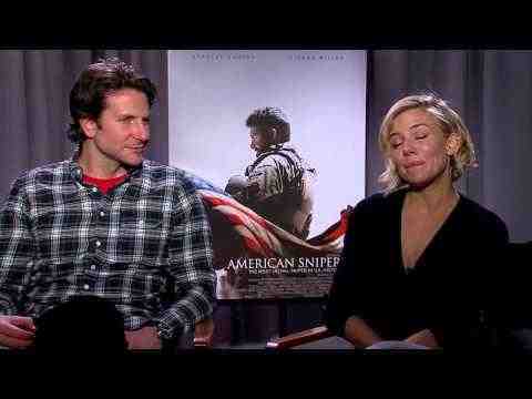 American Sniper - Bradley Cooper & Sienna Miller Interview Part 1
